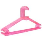 Smartle Plastic Hanger Pink Set Of - 6 Pc