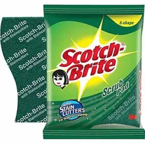 Scotch Brite Antibacterial Scrub Pad Scrub Pad - 3 Pcs (2.75X4)