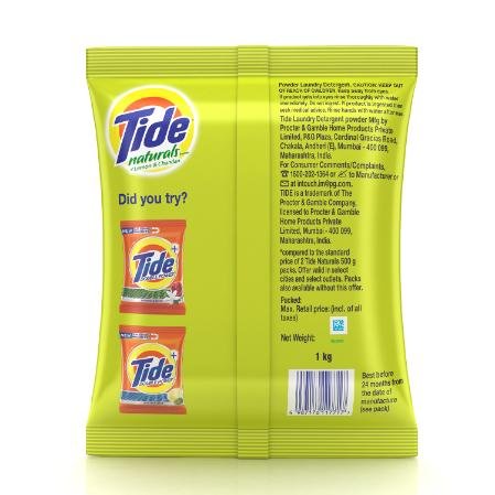 Tide Naturals Detergent Powder - 800G