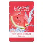 Lakme Blush & Glow Fruity-Licious Sheet Mask, Watermelon 20 ml