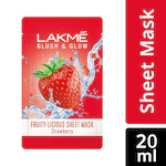 Lakme Blush & Glow Fruity-Licious Sheet Mask, Strawberry 20 ml