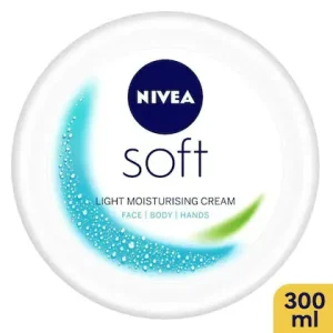 Nivea Soft Light Moisturiser Cream for Face, Hands & Body 300 ml