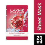 Lakme Blush & Glow Fruity-Licious Sheet Mask, Pomegranate 20 ml